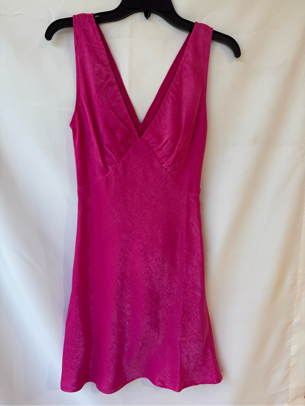 Peppermayo Hot Pink Velvet Slip Dress